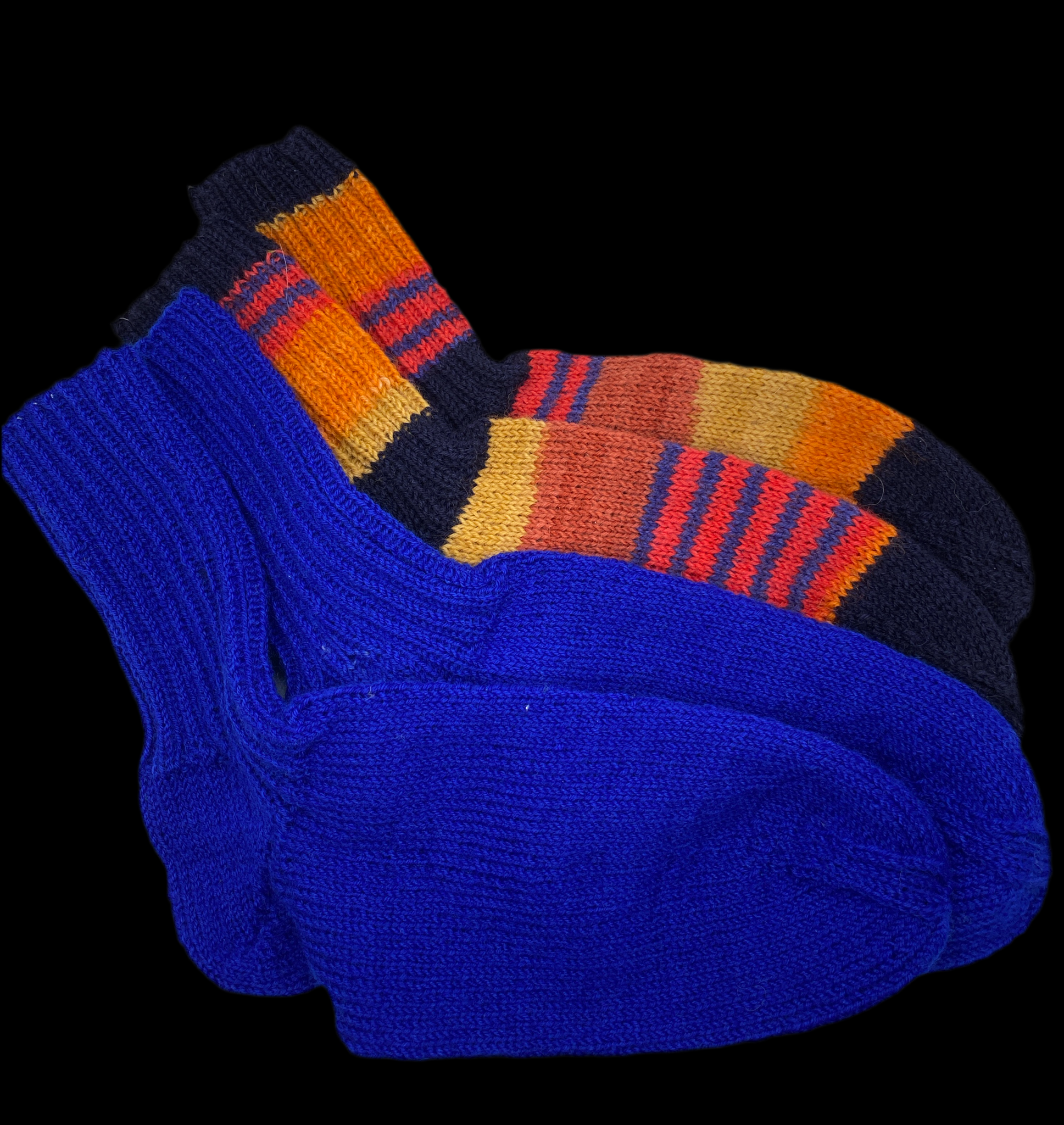 Socken, handgestrickt