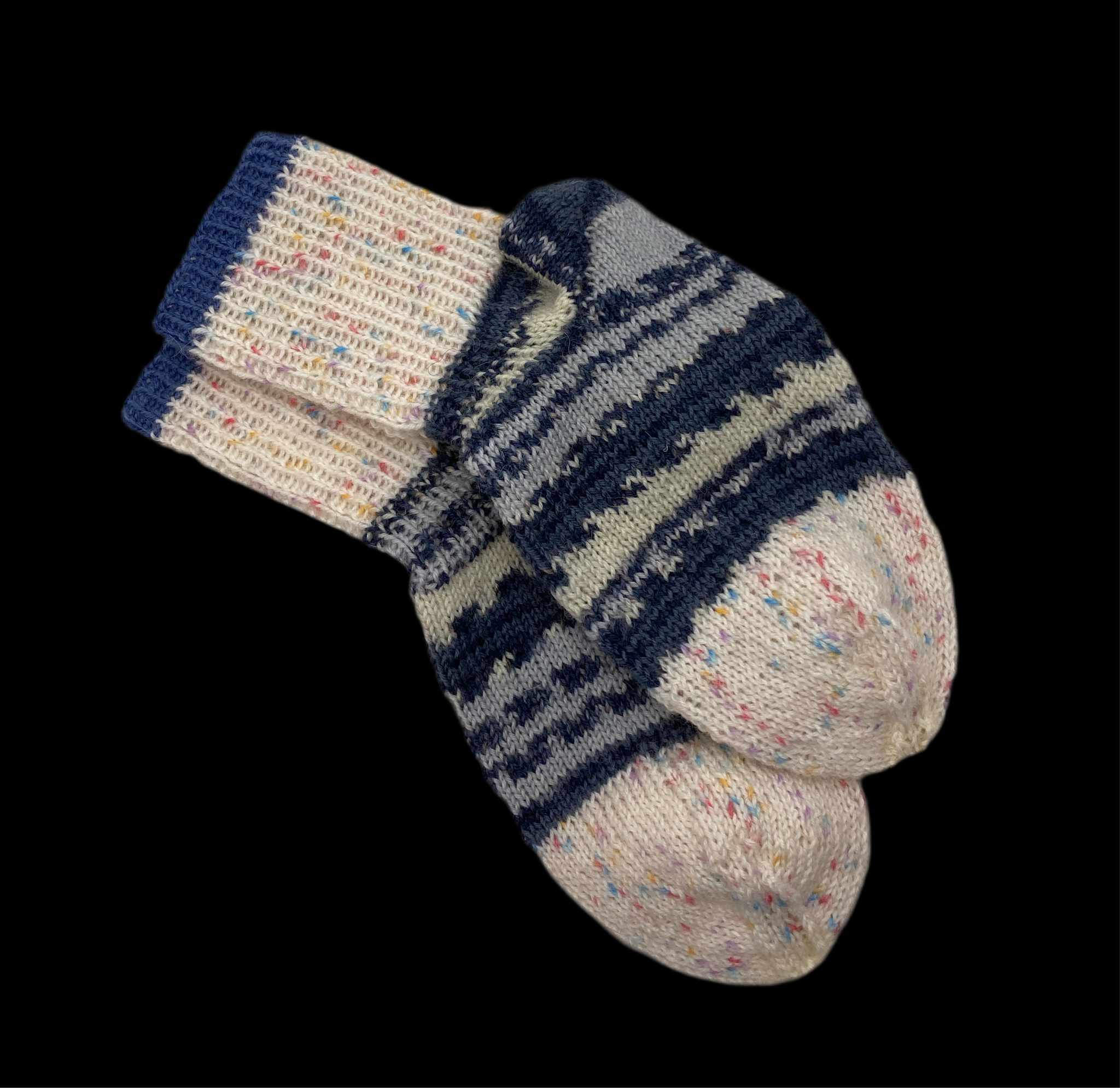 Socken, handgestrickt