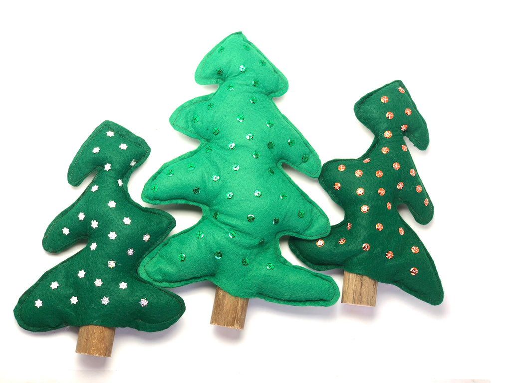 Dekorative Weihnachtsbäume